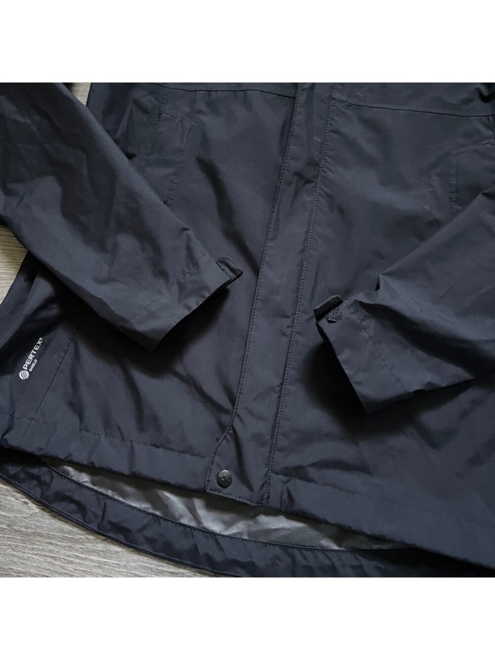Rab Women's M Rain Coat Waterproof Hooded Downpour Eco Jacket Black - Picture 4 of 13